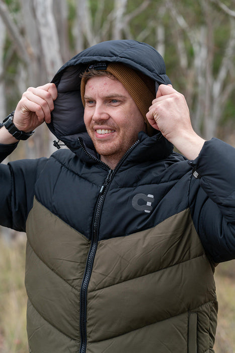 Snatch Goodtread Puffer Jacket Olive - SM3007OV