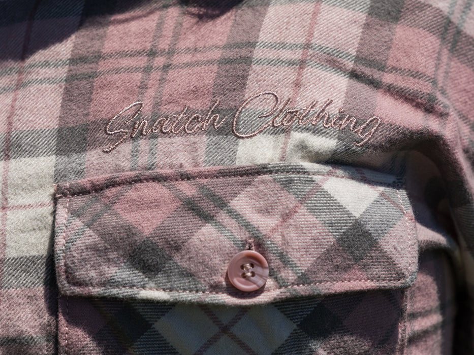 Women's Flanno Abode Rose Check Shirt - SF4103AR