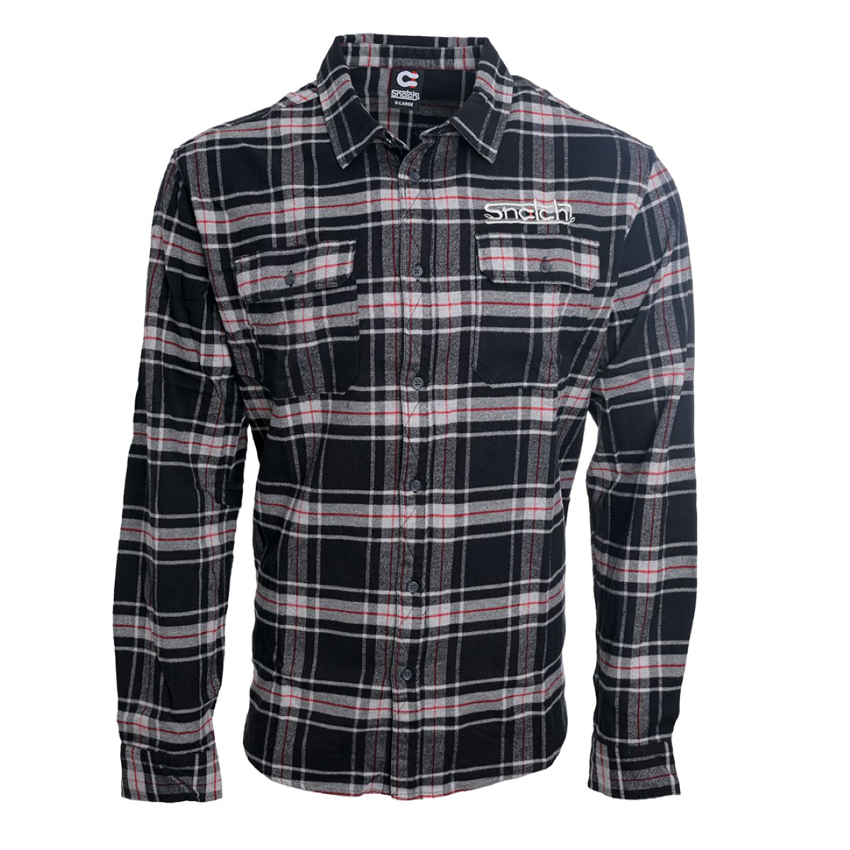 Snatch Sundown Checked Flannel Black - SM4411BC — Snatch Clothing