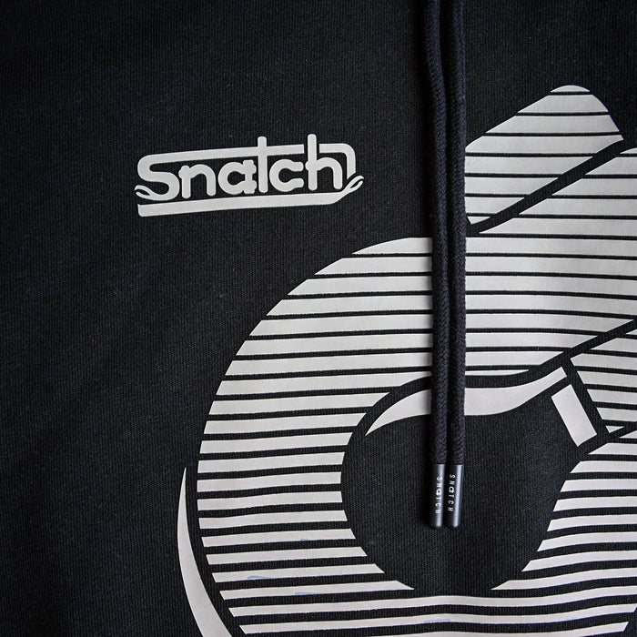 Snatch Logo Graphic Hoodie Black - SM2326BK