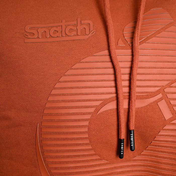 Snatch Logo Graphic Hoodie Rust - SM2326RT