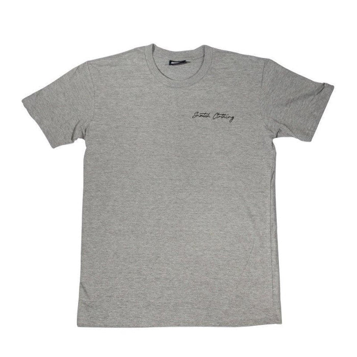 Crew Tee Graphic Print Flat Out Camping Grey