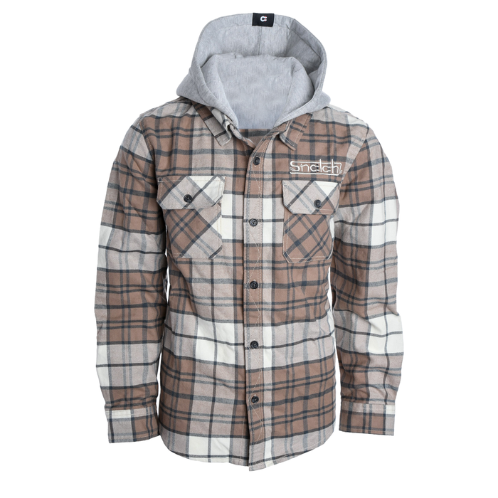 Kid's Flanno Taupe Check - SY4401TP
