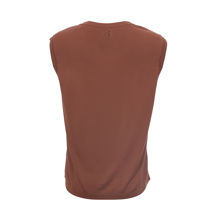 Women's Embroidered Tank Top Dusty Terracotta - SF1002DT