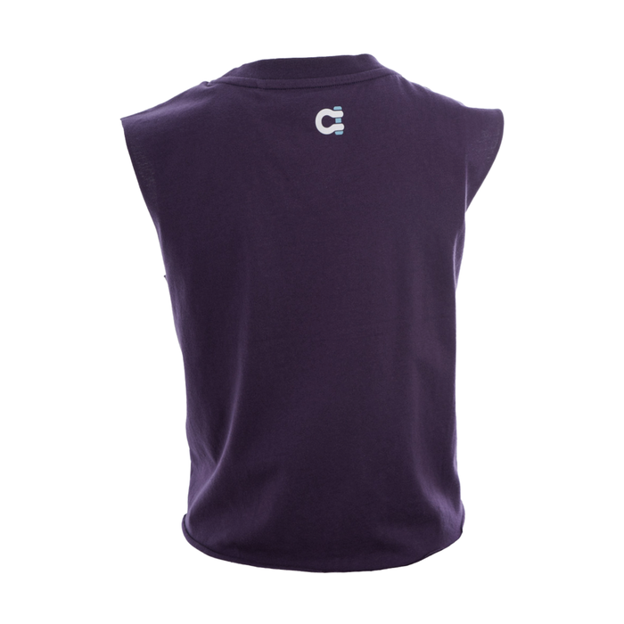 Women's Chasing Sunsets Muscle Crop Grape - SF1102GP