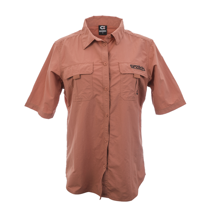 Women's Short Sleeve Action Shirt Dusty Terracotta - SF4001DT