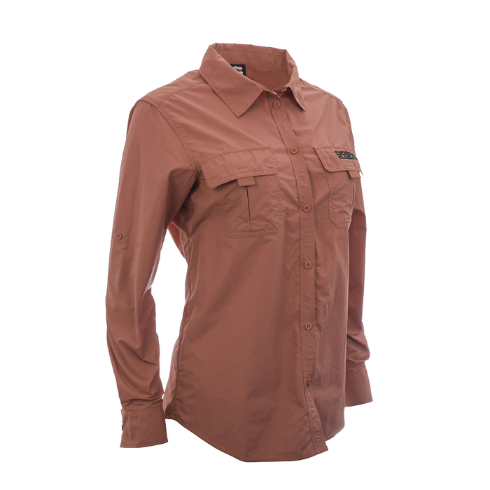 Women's Long Sleeve Action Shirt Dusty Terracotta - SF4101DT