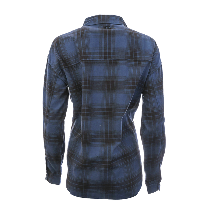 Women's Flanno Dusty Blue Check Shirt - SF4103DB