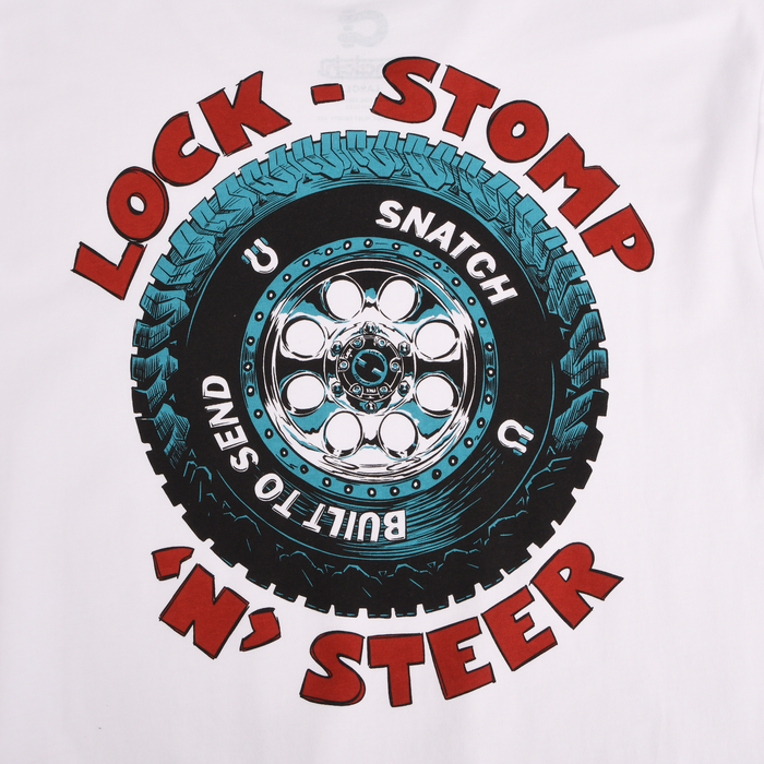 Lock Stomp N Steer Tee White - SM1402WT