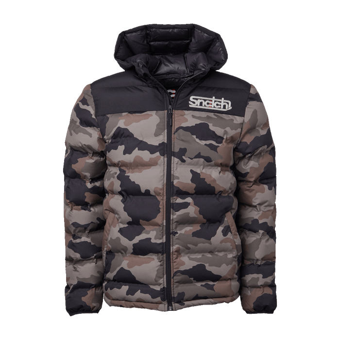 Puffer Jacket Wide Camo Army