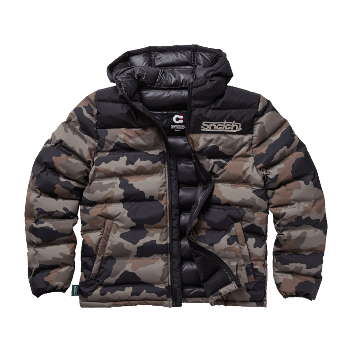 Puffer Jacket Wide Camo Army