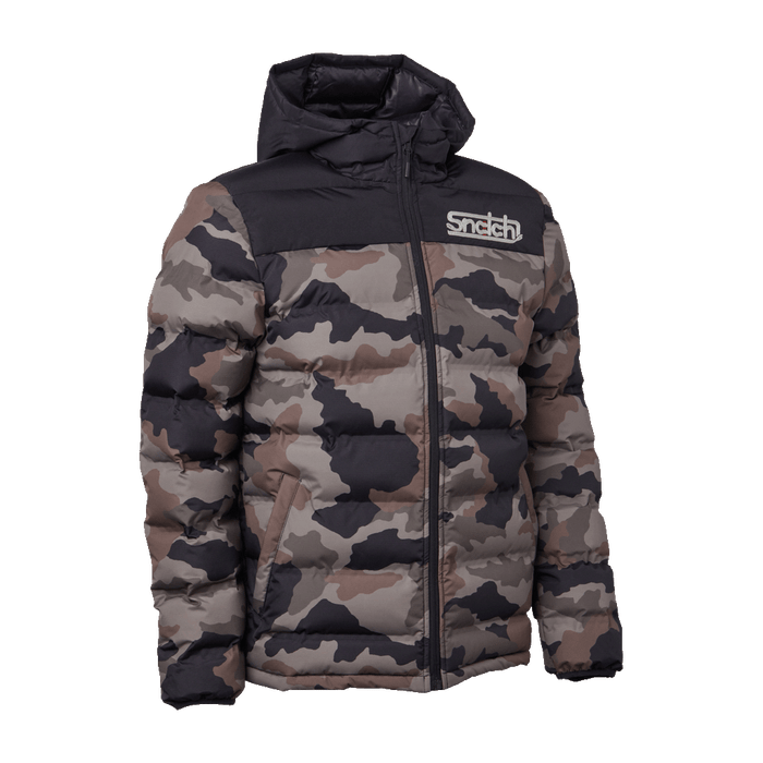 Puffer Jacket Wide Camo Army