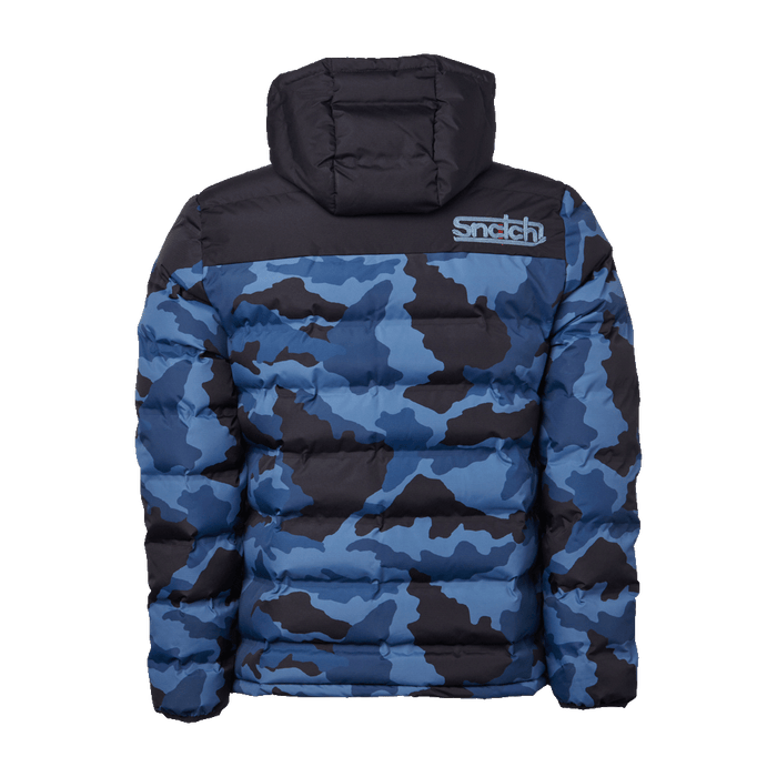 Puffer Jacket Wide Camo Petrol