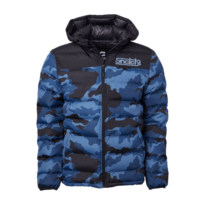 Puffer Jacket Wide Camo Petrol