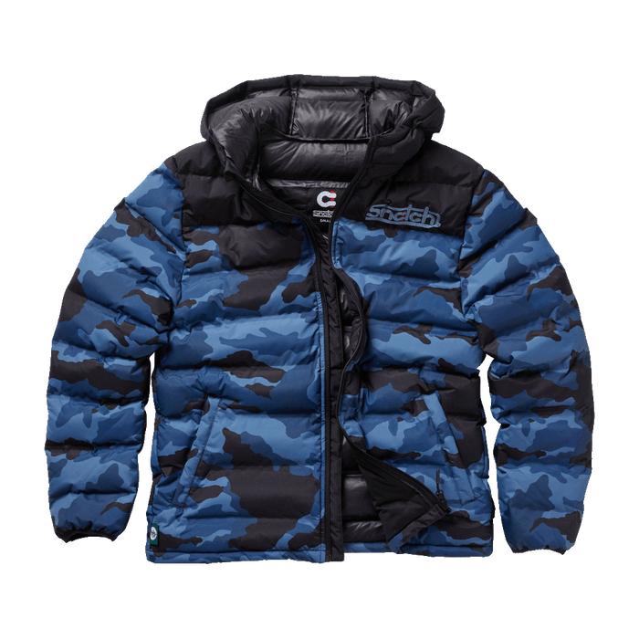 Puffer Jacket Wide Camo Petrol