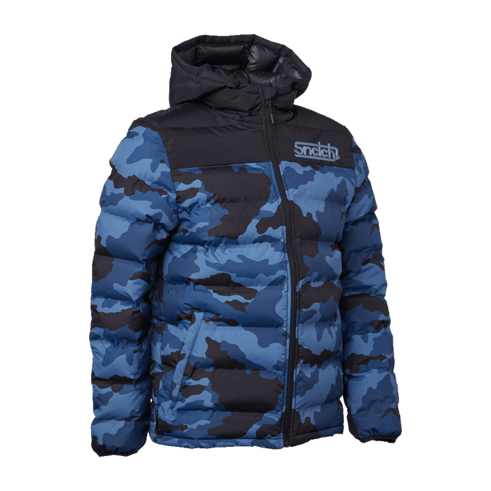 Puffer Jacket Wide Camo Petrol