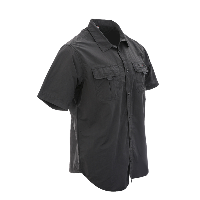 Snatch Short Sleeve Work Shirt Black - SM4001BK