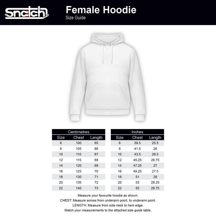 Women's Embroidered SNATCH Hoodie Black - SF2301BK