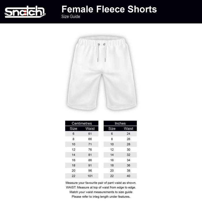 Women's Fleece Short Black - SF5301BK