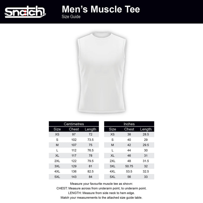 Just Waiting For A Mate Muscle Tee Dark Sand - SM1103DS