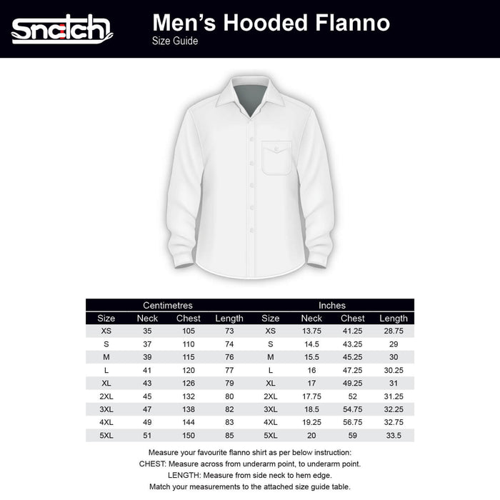 Flanno With Hood Long Sleeve Charcoal