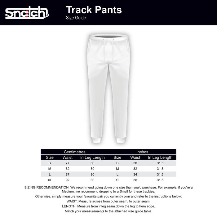Embroidered Track Pant Slim Fit Black - SM6001BK