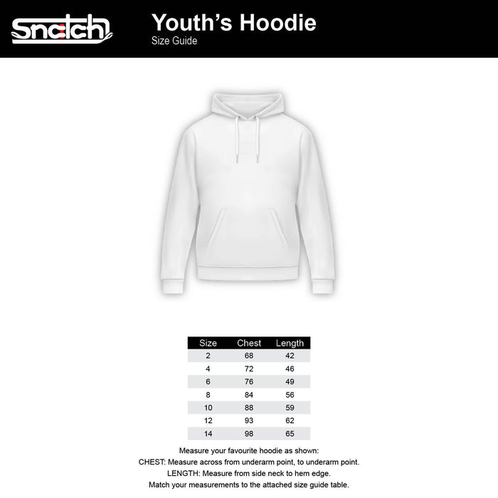 Kid's 2-Tone Hoodie Black - SY2301BK