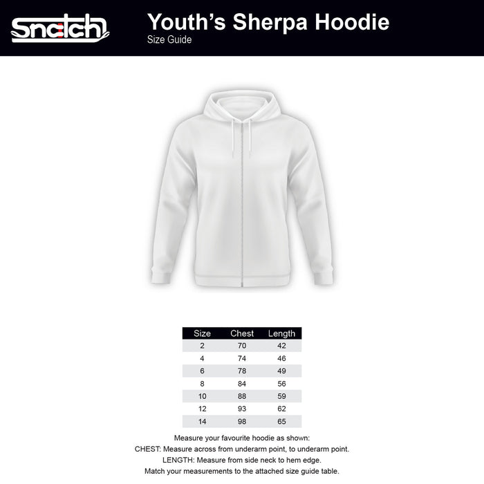 Kid's Sherpa Hoodie Charcoal - SY2601CR