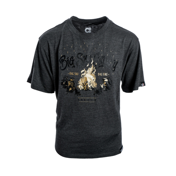 Kid's Big Sky Country Tee Black Marle - SY1401BM